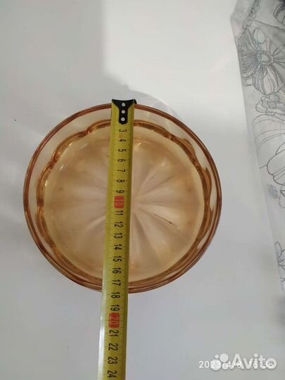 Ваза салатник В. И. Мухиной ваза на ножке голубая