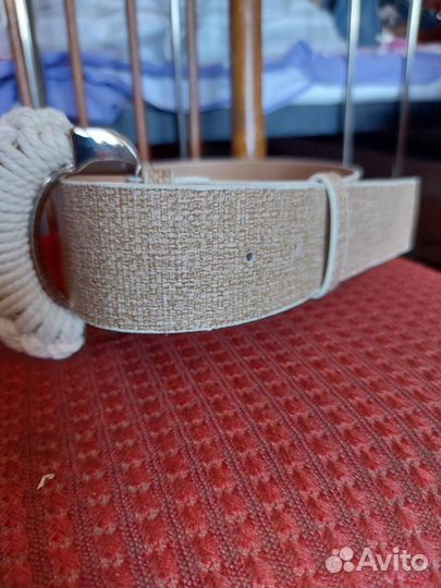 Ремень женский кожаный широкий