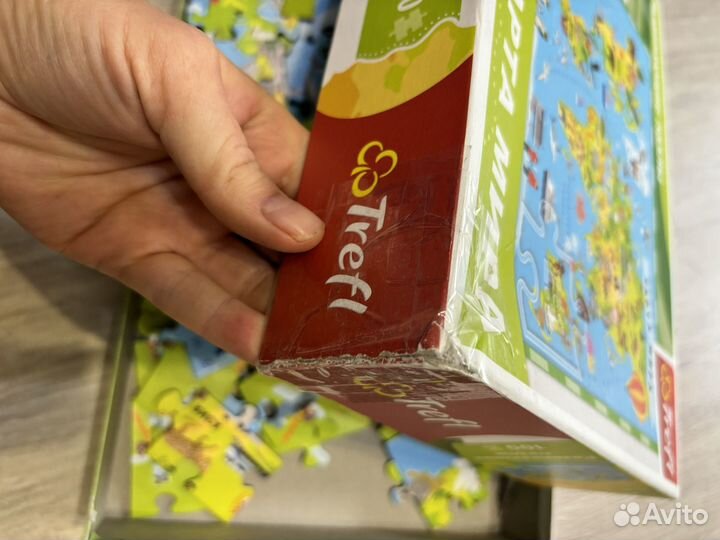 Пазлы карта мира 100 деталей