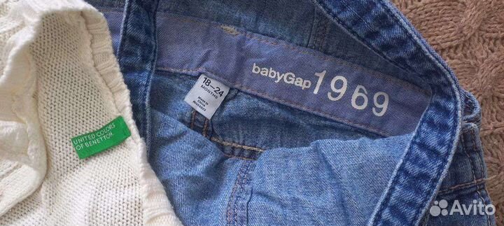 Кардиган benetton и комбинезон gap