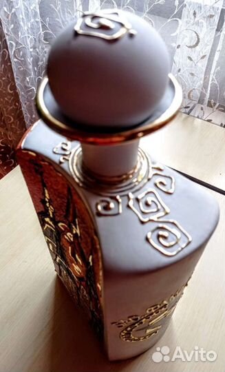 Бутылка керамическая декоративная