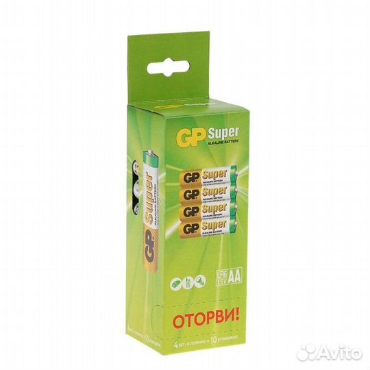 Батарейка алкалиновая GP Super, AA, LR6-40BOX, 1.5