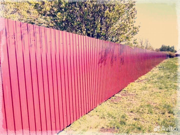 Забор из профлиста