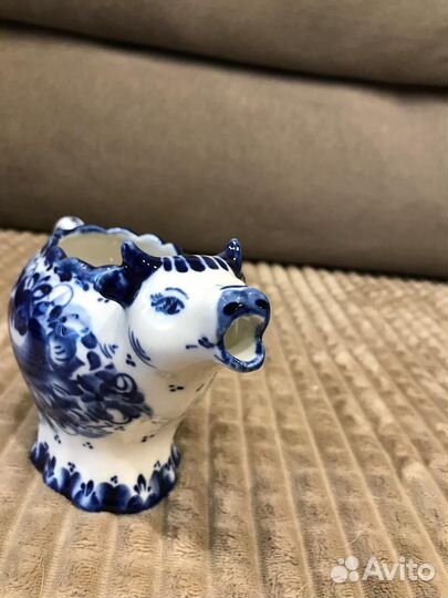 Гжель фарфор молочник Му Му