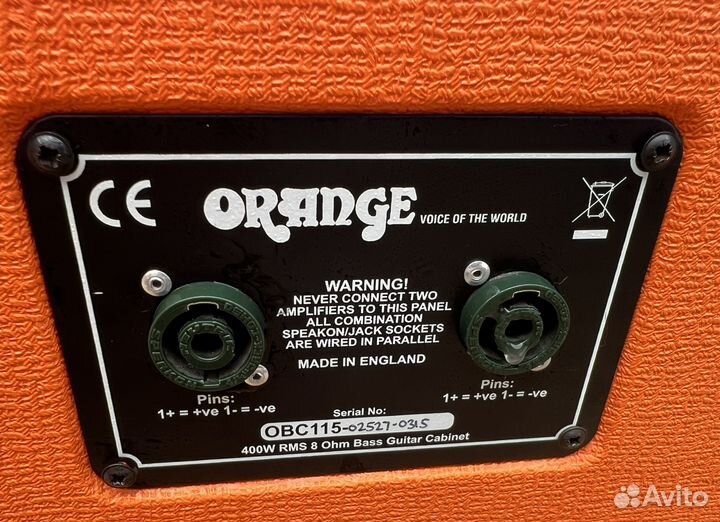 Бас гитарный кабинет Orange OBC115 400w (Англия)
