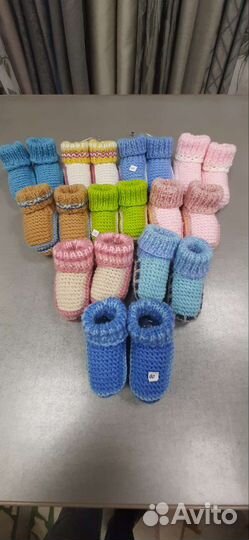 Пинетки детские вязаные