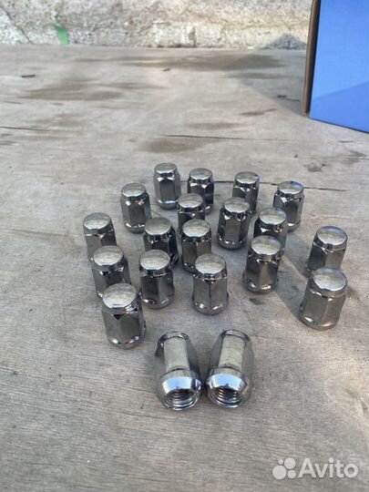 Гайка колеса УАЗ Хром 20 штук под 19 ключ