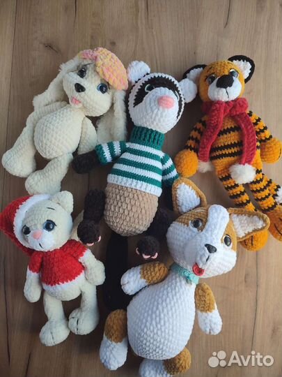 Вязаные игрушки ручной работы