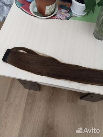 Хвост накладной 60 см.Искуственный.Коричневый