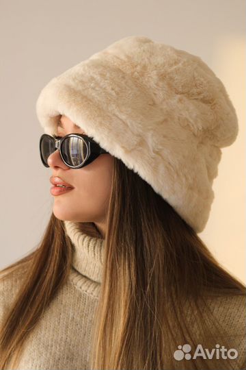Меховая панама шапка