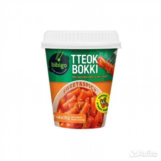 Рисовые клецки (топокки) с остро-сладким соусом