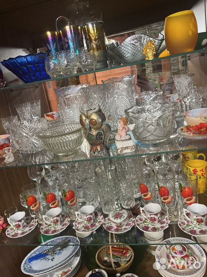 Хрусталь в отличном состояние не пользовались