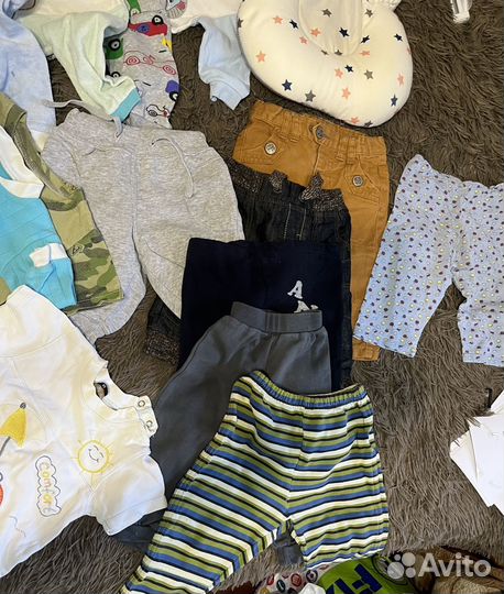 Вещи пакетом для мальчика 50-68размер