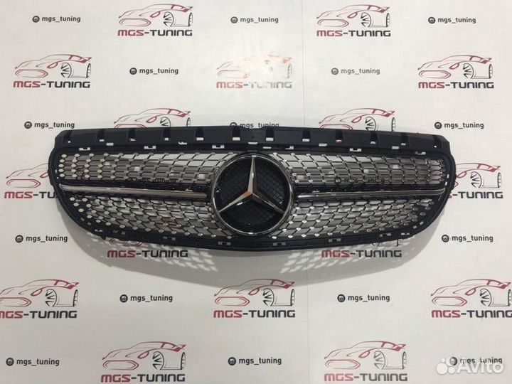 Решетка Mercedes B-Class w246 Diamond Black Х/З
