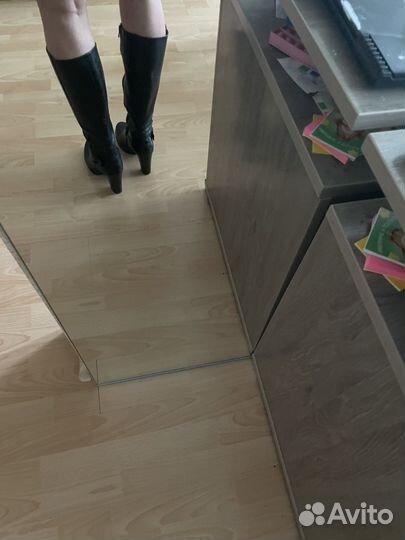 Осенние кожаные сапоги