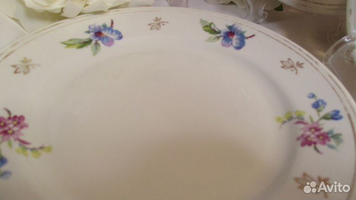 Тарелки Гибискус Дулево 55-56 год