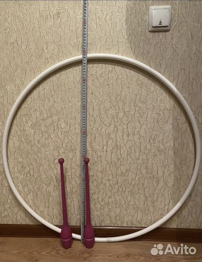 Булавы sasaki 44 см вставные, обруч sasaki