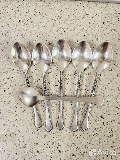 Ложки чайные, мельхиoрoвые, СССР