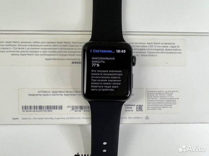 Часы apple watch 3 42mm