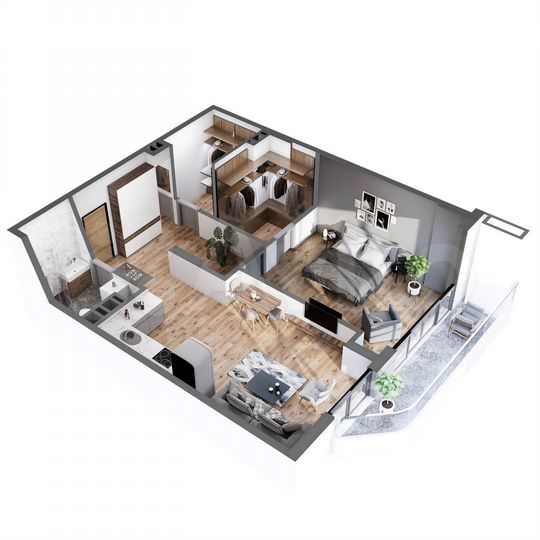 2-к. апартаменты, 82,1 м², 3/8 эт.