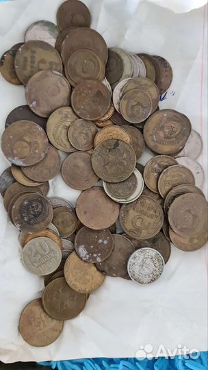 Монеты СССР и России, копейки, рубли, 2.3кг