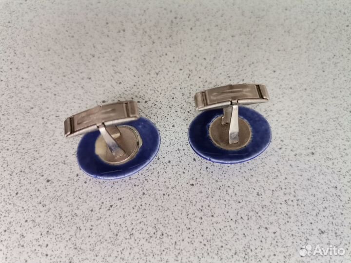 Запонки, эмаль, винтаж СССР
