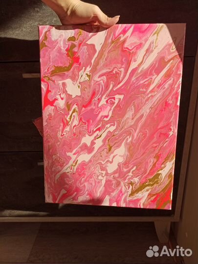 Картины на холсте, флюид арт