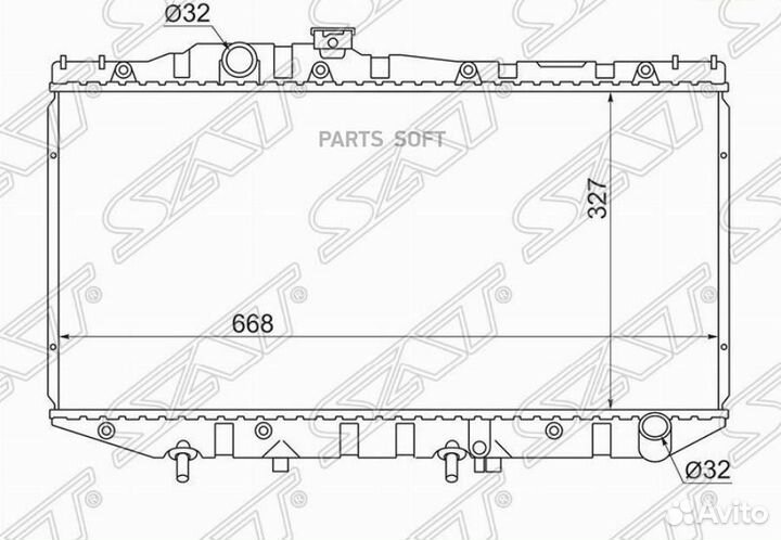 Радиатор Toyota Camry Japan 86-90 TY0003SV20