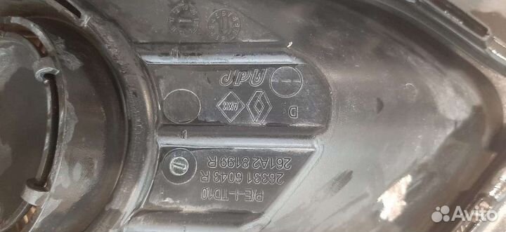 Renault logan 2 заглушка правая 263316043r