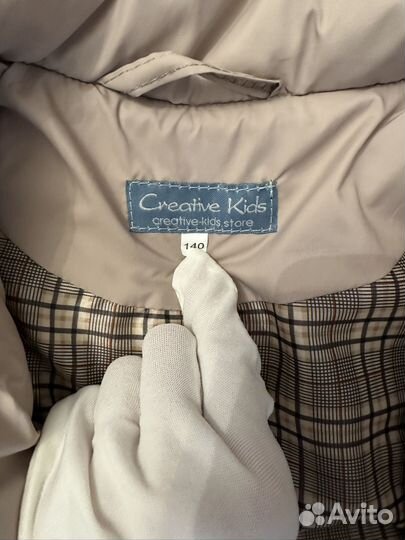 Куртка удлиненная для девочки рост 140