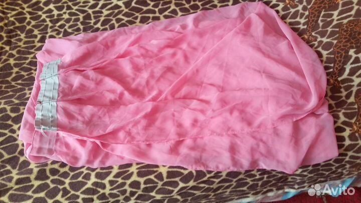 Светло - розовая тюль