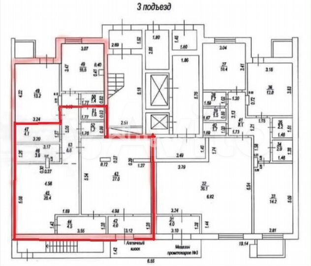 Помещение 68 кв.м в Зелёной роще