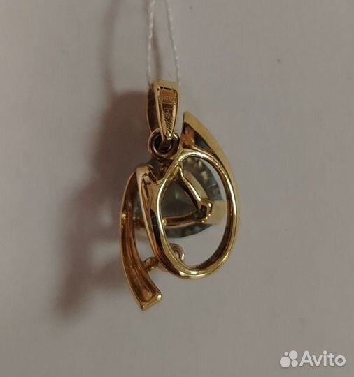 Подвеска с природным камнем Золото