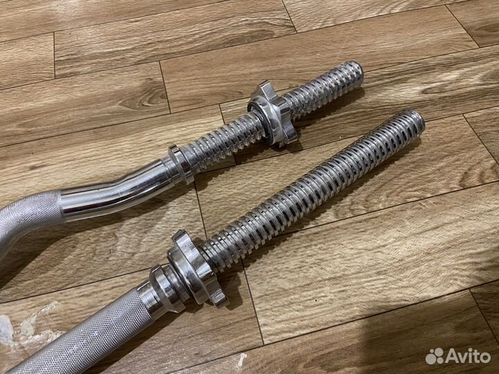 Гриф прямой игознутый блины 5кг