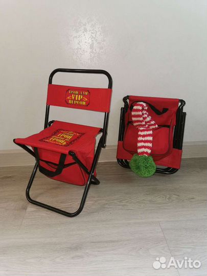 Детский складной стул с кармашком для мелочей