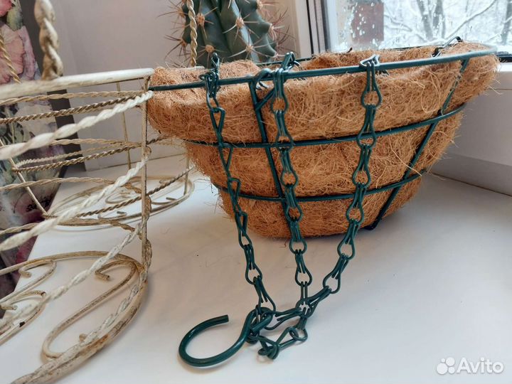 Корзина горшок кашпо подвесная