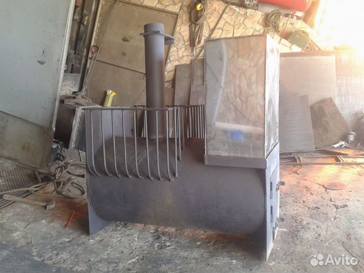 Печь для бани Паровозик на два помещения