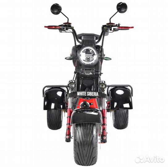 Электротрицикл White siberia PRO trike 3000w black