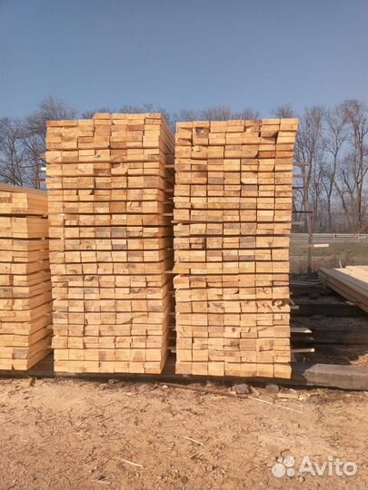 Доска обрезная 50х150х6000 сорт 1, т/у, сосна