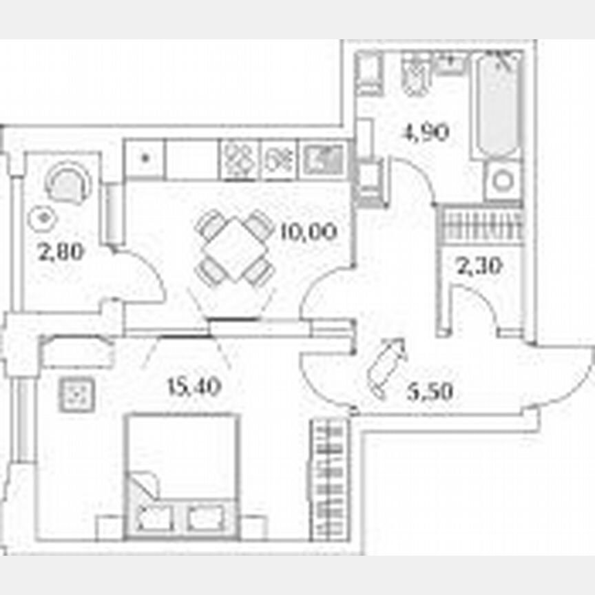 1-к. квартира, 94,7 м², 13/13 эт.