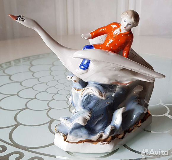 Статуэтка Гуси-лебеди Дулево 1957