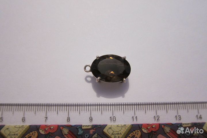 Фурнитура для рукоделия - подвеска с раухтопазом