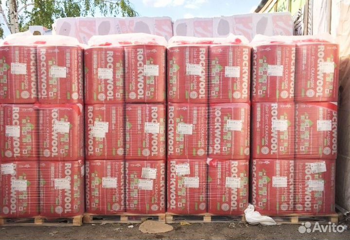 Утеплитель Rockwool lite баттс скандик 50 мм
