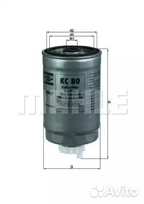 Фильтр топливный knecht kc80