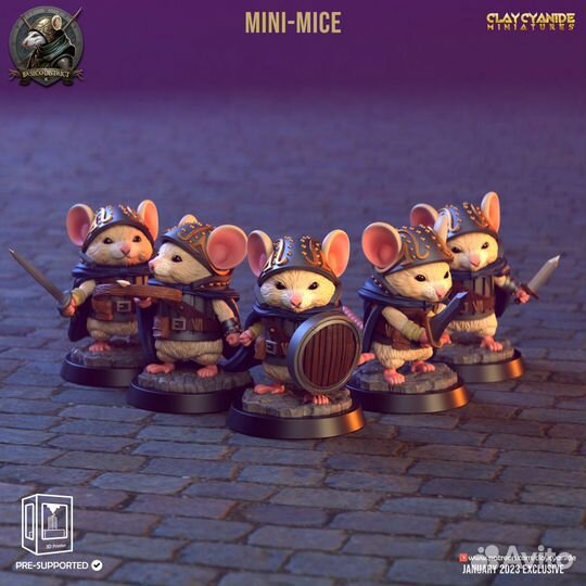 35 мм Миниатюры Фентези Котики и не только DnD