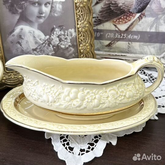 Антикварные соусники Crown Ducal