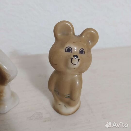Олимпийский мишка, фарфоровые статуэтки СССР