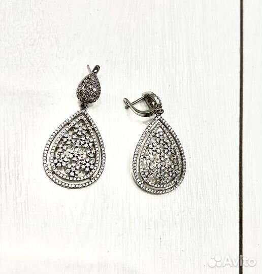 Серьги серебро