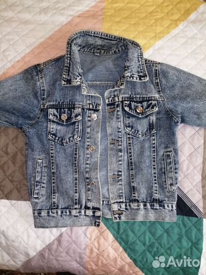 Джинсовая куртка для девочки 116-128