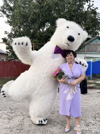 Экспресс поздравления/Аниматоры/ Белый мишка2.6м